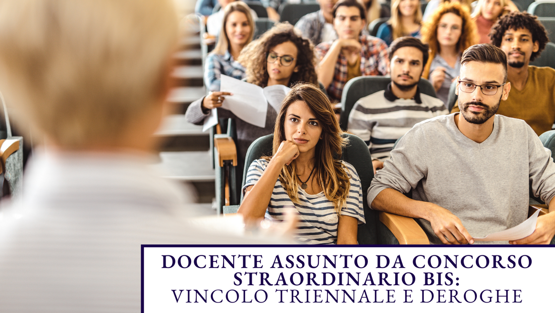 Docente Assunto da Concorso Straordinario Bis: Vincolo Triennale e Deroghe