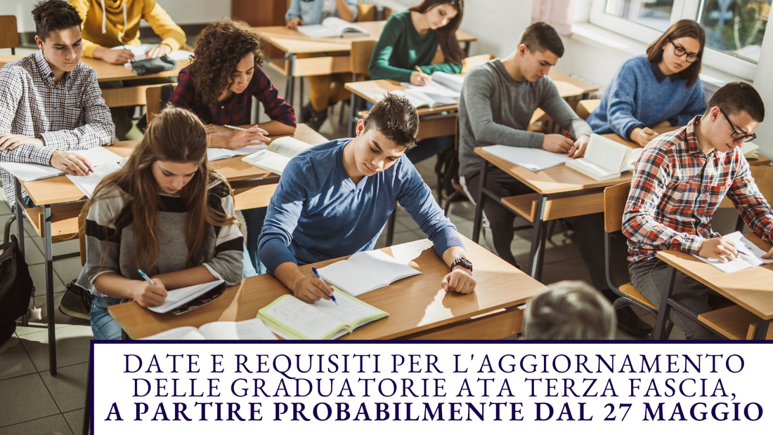 Date e Requisiti per l'Aggiornamento delle Graduatorie ATA Terza Fascia, a partire probabilmente dal 27 Maggio