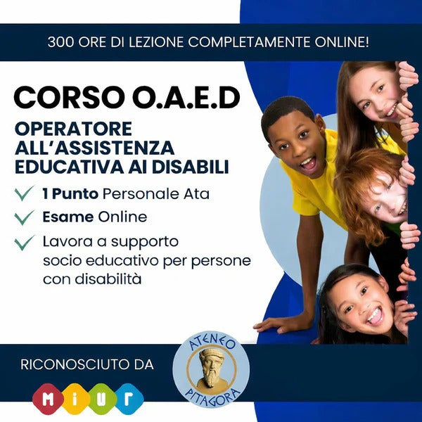 Corso Operatore all’Assistenza Educativa ai Disabili OAED