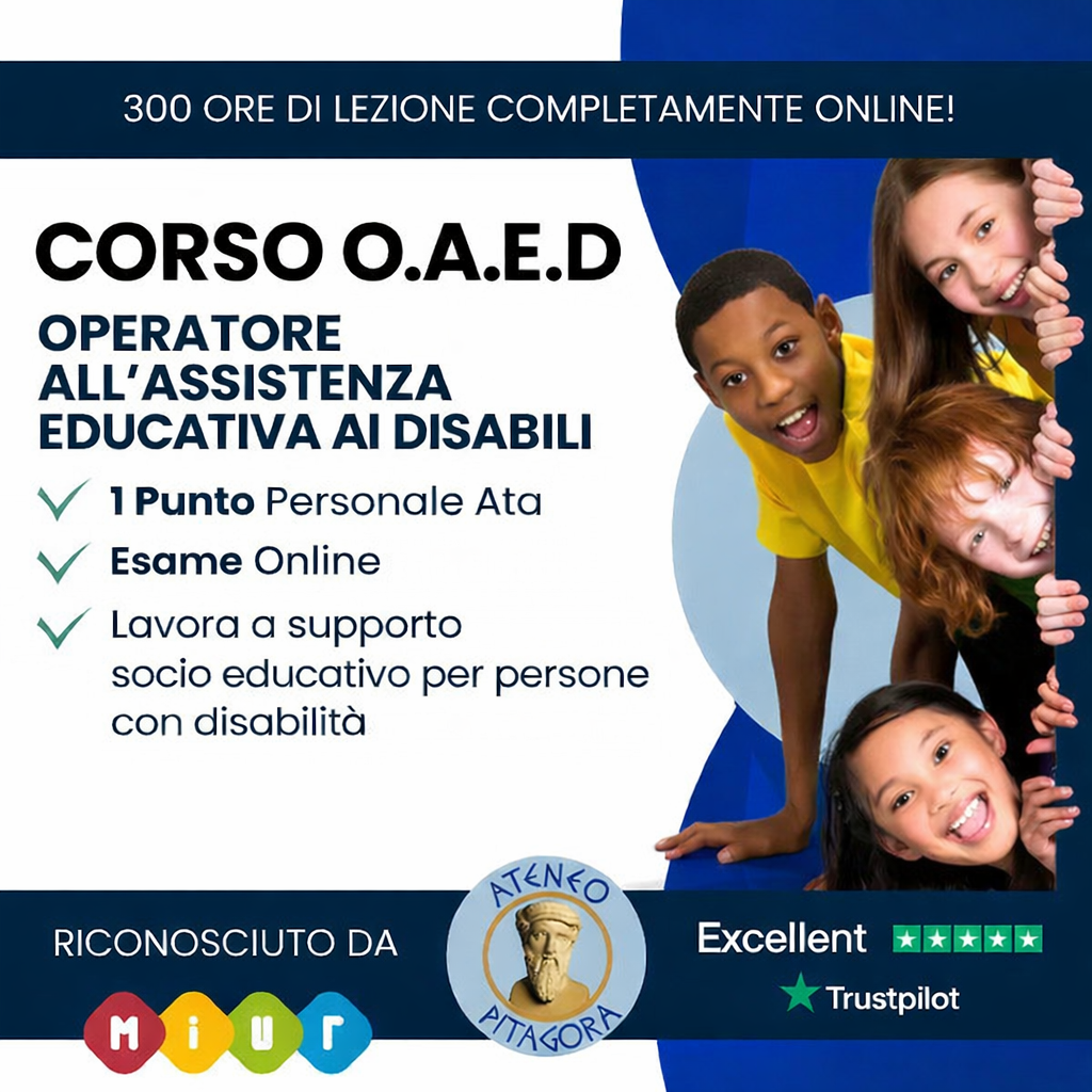 corso operatore all assistenza educativa ai disabili 1 punto personale ata online esame regione campania