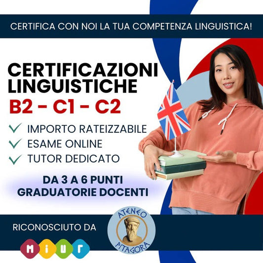 CORSI DI LINGUA INGLESE B2 - C1 - C2