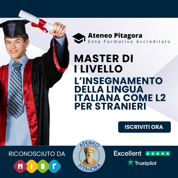 Master di I livello in L’insegnamento della lingua italiana come L2 per stranieri